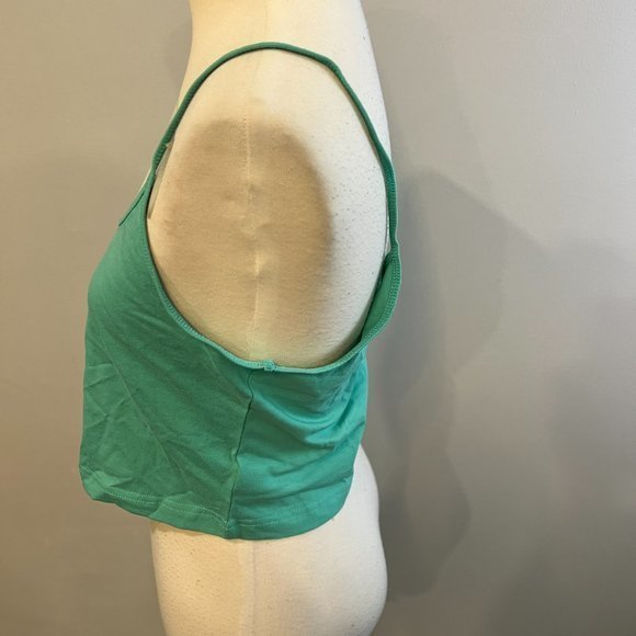 NWOT BP. Crop Knit Camisole In Green‎ Marine (L) - Picture 5 of 10